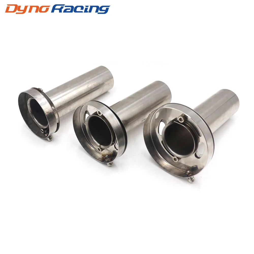 Car Stainless Chrome Exhaust Muffler Silencer Universal Adjustable 85mm 3.5" /98mm 4'' /110mm 4.5'' BX101073 - Image 2