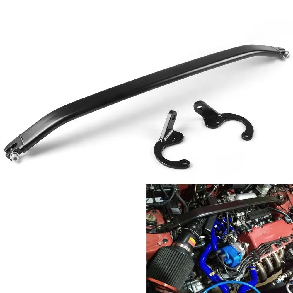 2 in 1 Front and Rear Strut Tie Bar for 92-00 Civic EG EK/93-97 Del Sol/94-01 Integra DC2 - Image 6