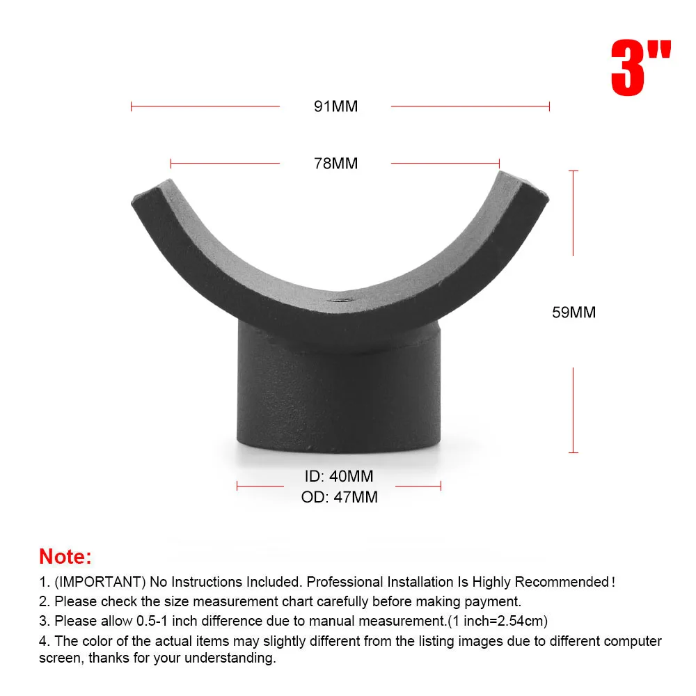 3inch/4inch Car Jack for of Black Lifting Axles Saddle Hydraulic Jack Adapter Made of Iron - Image 5