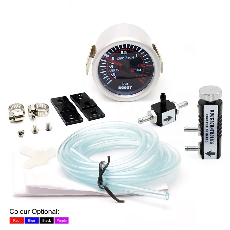 2"52mm Car Smoke Len Turbo Boost Gauge With Adjustable Auto Turbo Boost Controller Kit 1-30 PSI IN-CABIN - Image 2