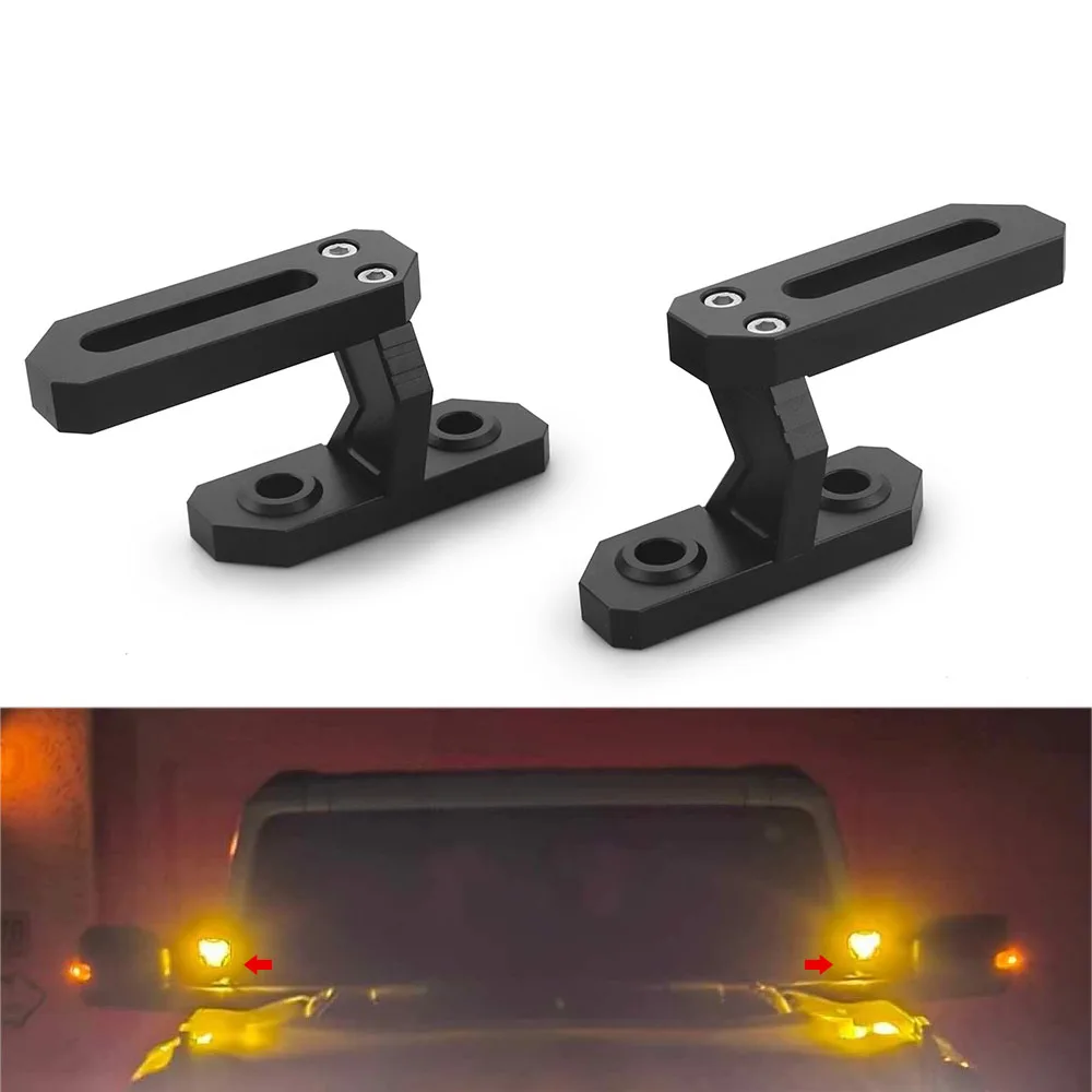 1 Pair Dual A-Pillar Light Mount Off-Road Ditch Lights Mounting Brackets for Ford Bronco Accessories 2/4 Door 2021-2025 - Image 6
