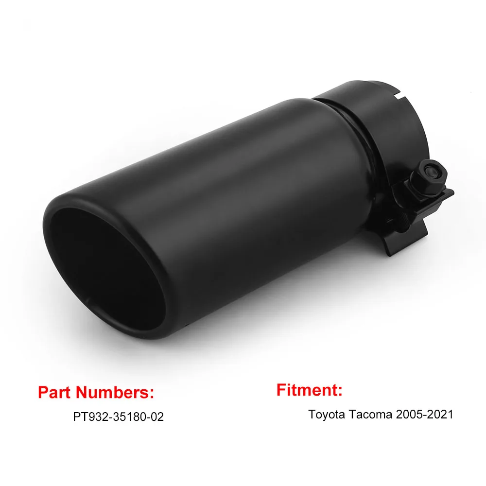 Black Chrome Exhaust Tip OE Replacement PT932-35180-02 for Toyota Tacoma 2005-2021 PT9323518002 - Image 4