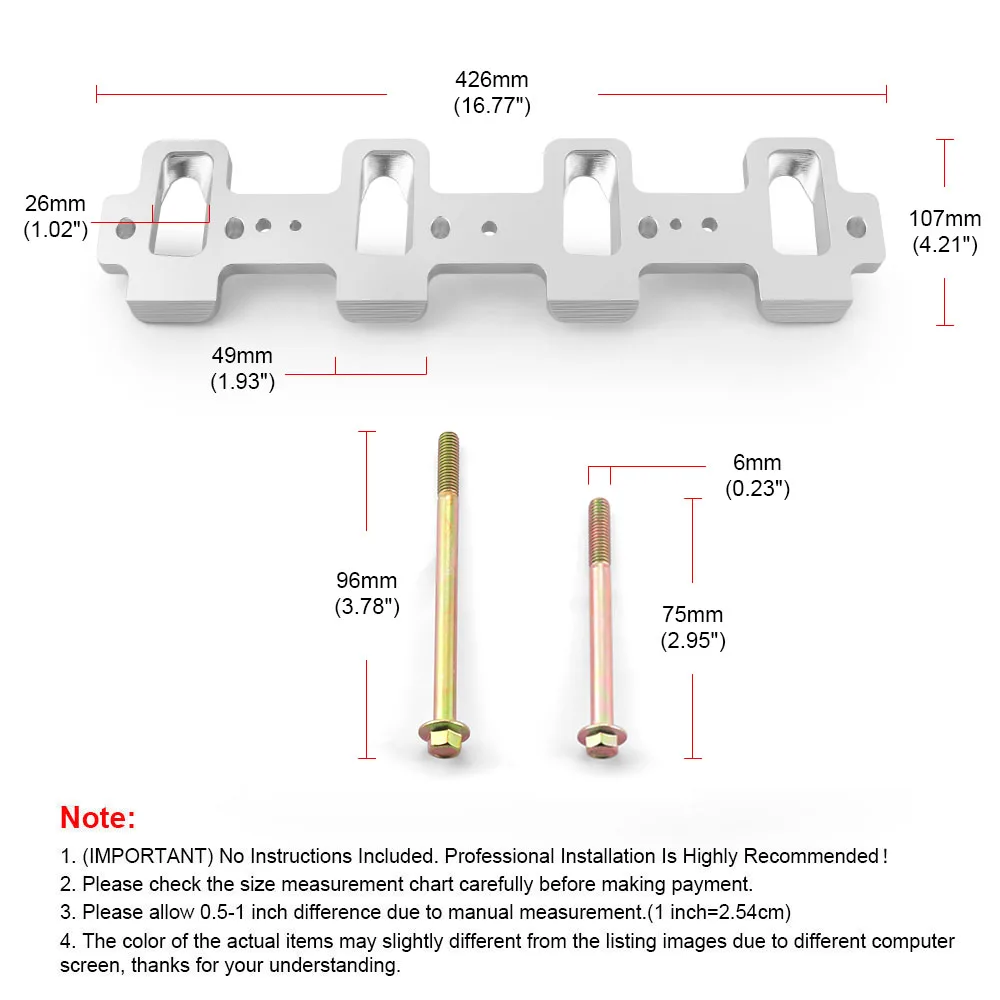 For LS Cathedral Port Cylinder Head to LS3 LSA ZL1 CTS-V Intake Manifold Adapter LS Engine Intake Manifold Adapter 551316 - Image 6