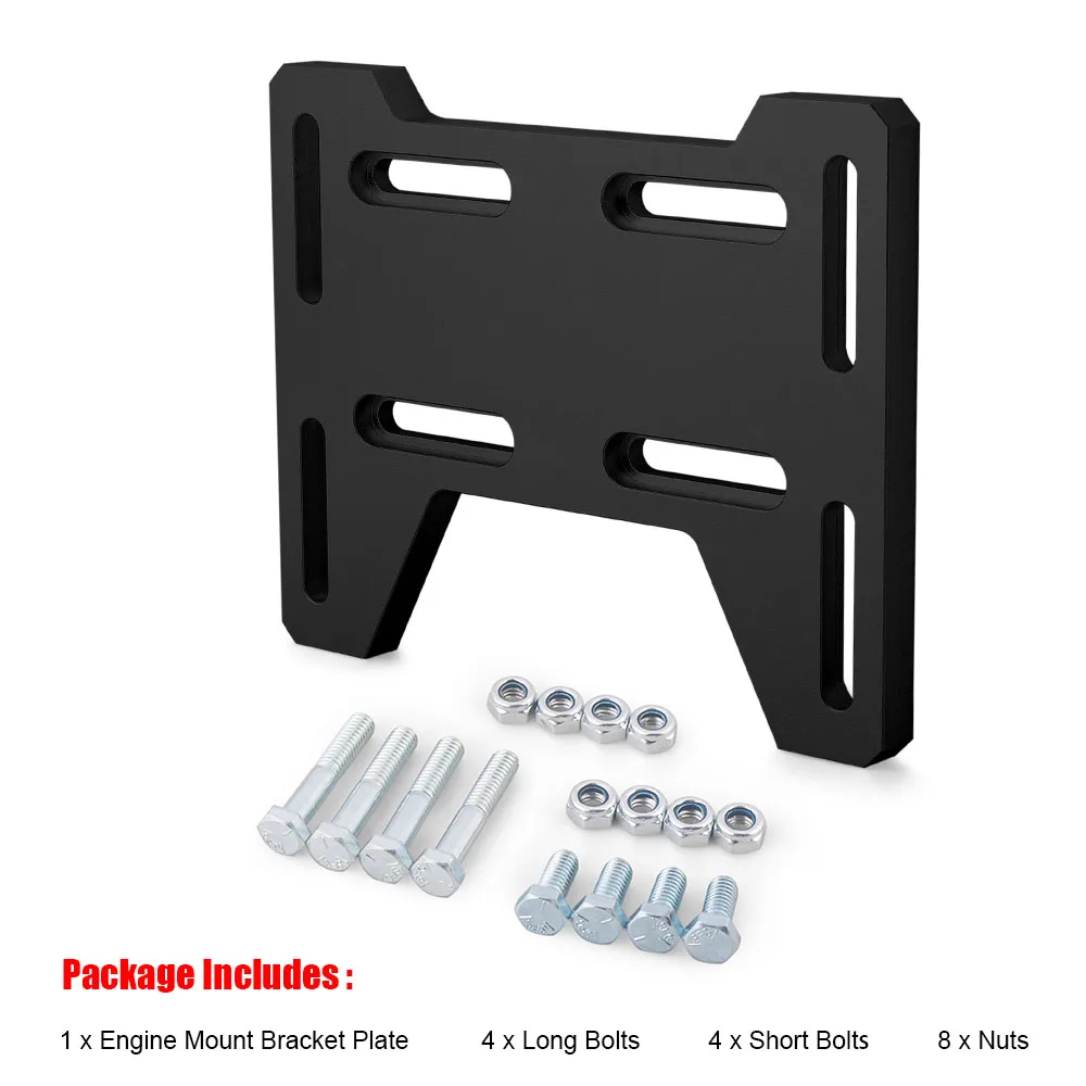 Dynoracing Universal Aluminum Alloy Engine Motor Mount for Mini Bike Go Kart Coleman Doodlebug Tilloson & Small 4 Stroke Engines - Image 3