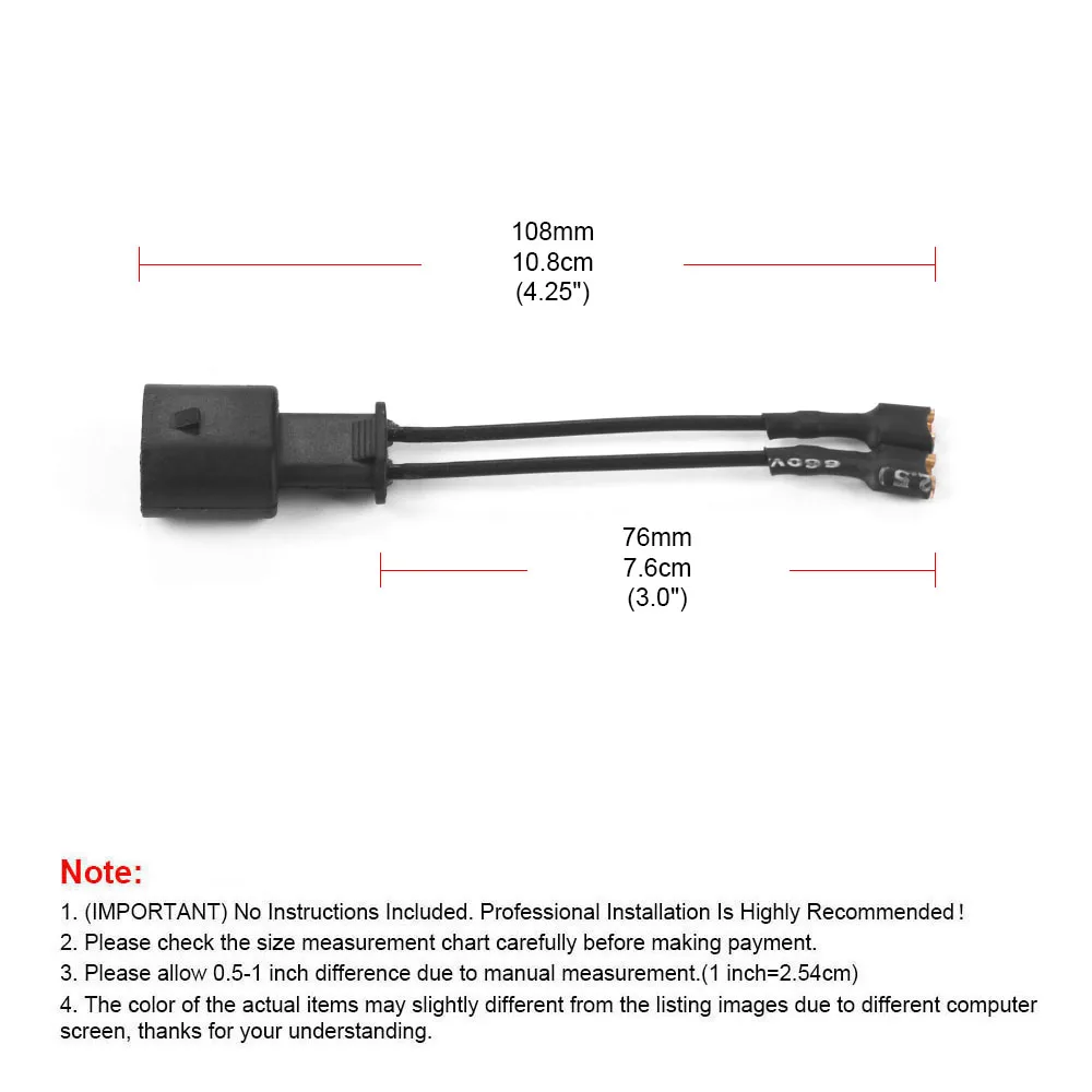 2Pcs Plastic Car Horn Speaker Adapter Wiring Harness Pigtail Socket for 1/5/7 Series 2011-2021 & 3 Series 2010-2021 12V - Image 6