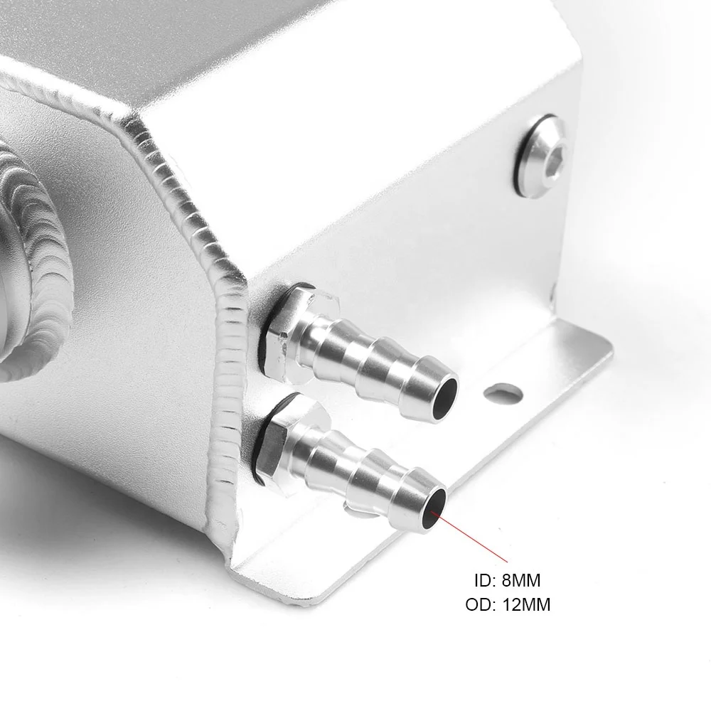 Universal Alloy Breather Tank Aluminium Engine 1L Oil Catch Can - Image 6