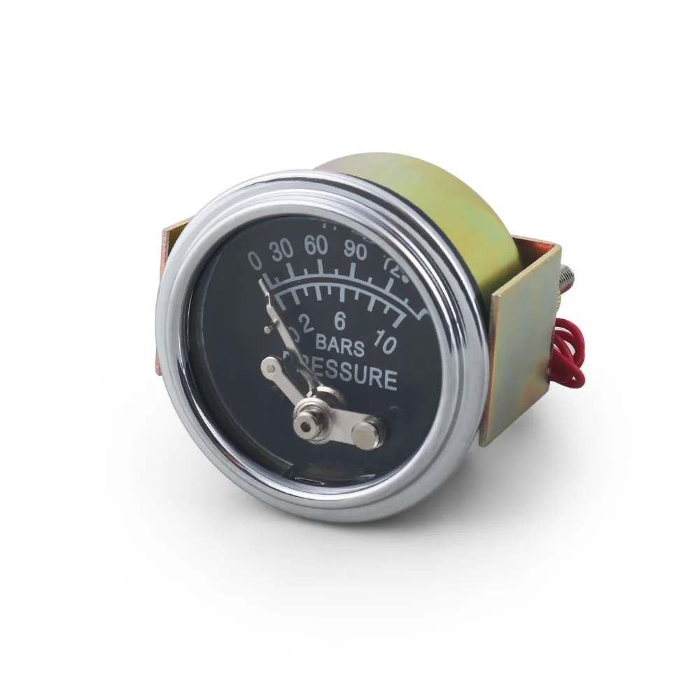 52mm Mechanical Oil Press for Auto Meter 0-150PSI/0-7bar Car Meter with Yellow Light Alarm 1/8NPT Manually Set Alarms - Image 4