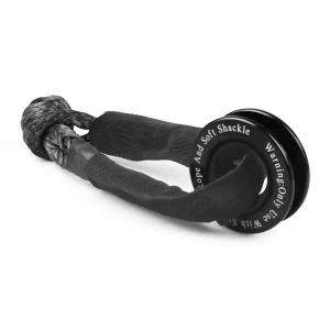 41000lbs Winch Rope Synthetic Soft Shackle+Recovery Ring Set Rugged Shackles With Protective Sleeve for Truck Vehicle Recovery