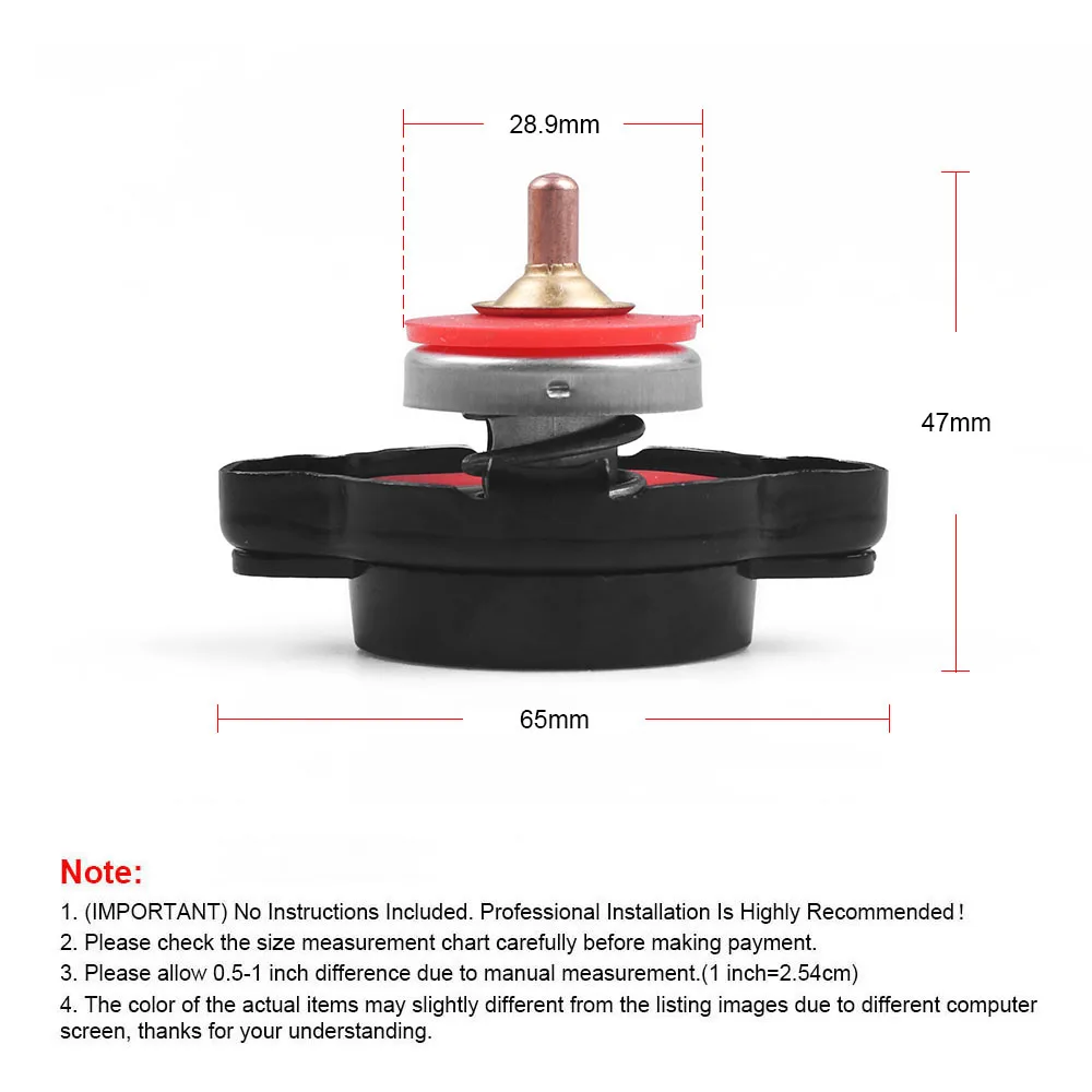 High Pressure Water Tank Thermostatic Radiator Cap Cover With Temp Gauge Meter 1.8 Bar for Kawasaki Kx 65 80 85 100 - Image 5