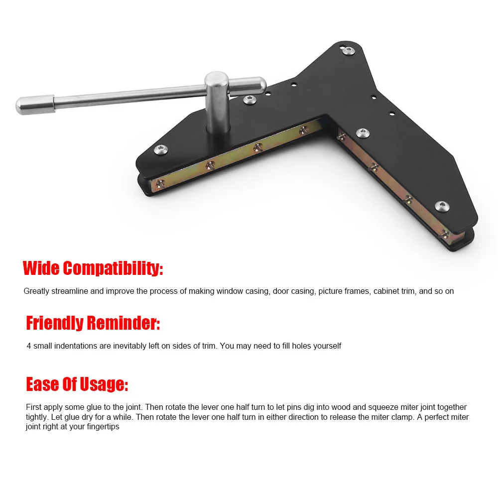 Woodworking Miter Clamps for Crafting Window Casing Door Casing Picture Frames Cabinet Trim-for Vehicle Tools - Image 4