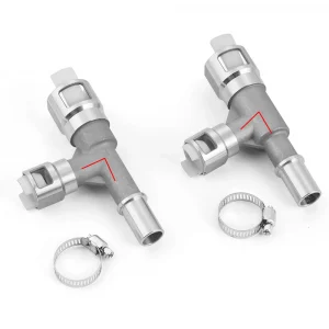 Metal HVAC Heater Hose Connector 15055342 15055343 for Cadillac Escalade for Chevrolet Tahoe/Silverado for GMC Sierra/Yukon