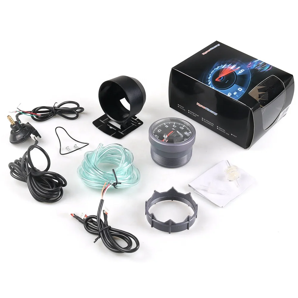 60MM Peak Function High Speed Led 30~30 Psi Boost Gauge for Turbo Meter - Image 5