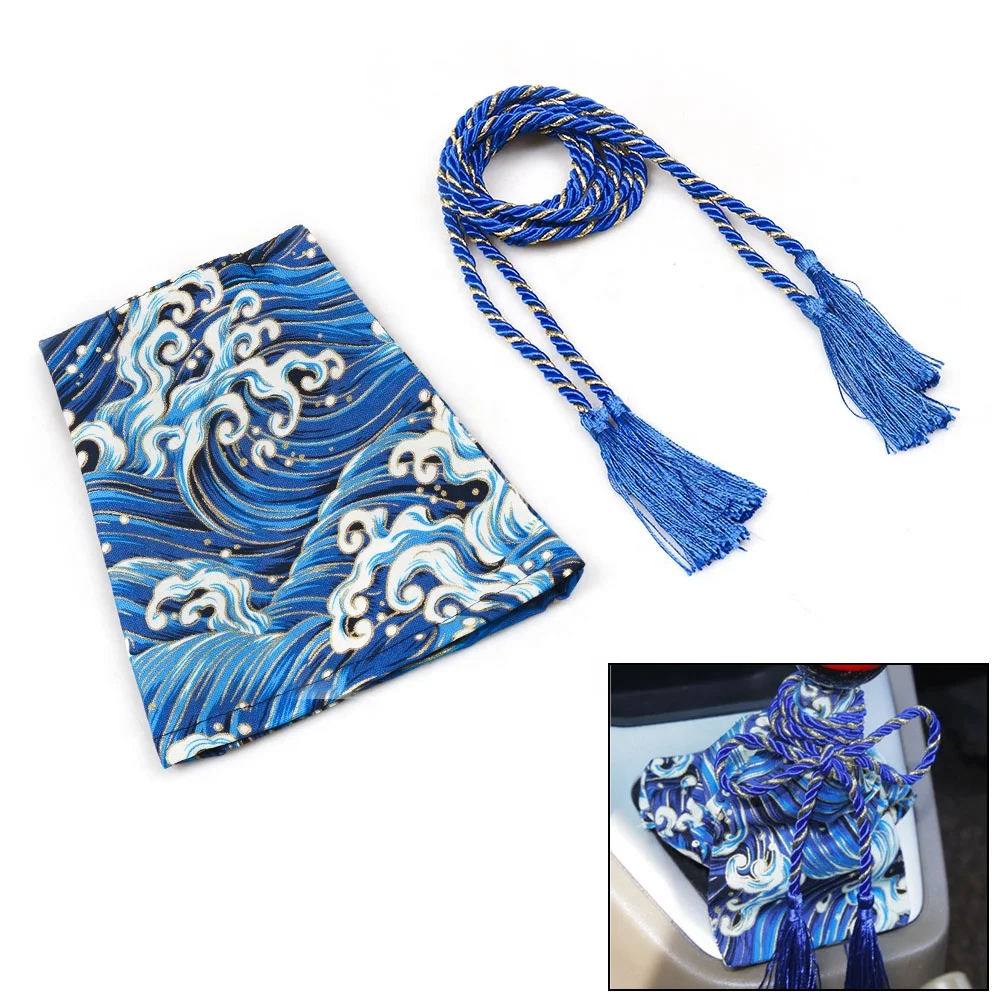 Universal Car Accessories Pattern Style Cotton Katana Shift Lever Knob Dust Cover Racing Samurai Sword Shift Knob Collars - Image 5