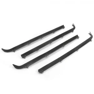 F2TZ1521457A E7TZ1521453A 4PCS Inner & Outer Car Door Window Seal Belt Weatherstrip Kits for 1987-1997 Ford F150 F250 F350