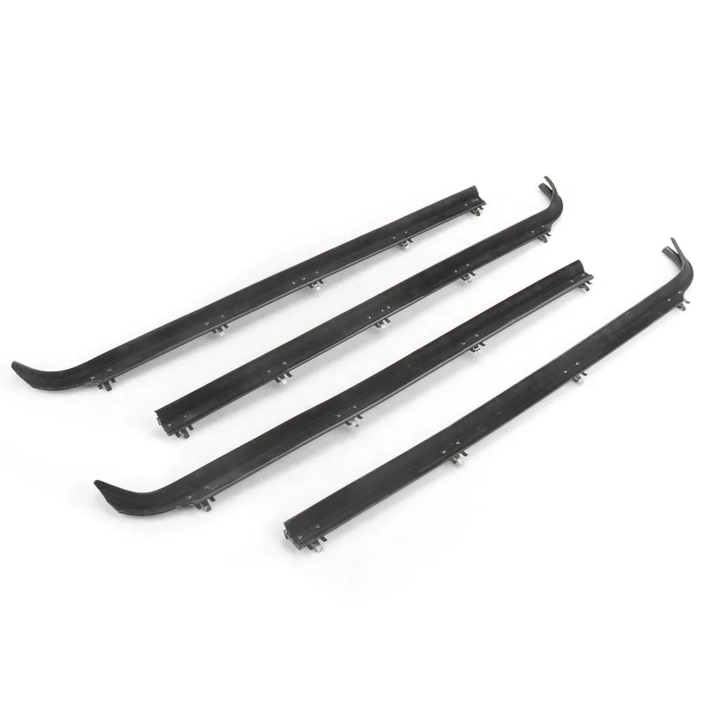 F2TZ1521457A E7TZ1521453A 4PCS Inner & Outer Car Door Window Seal Belt Weatherstrip Kits for 1987-1997 Ford F150 F250 F350