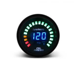2" 52mm Digital Smoked 20 LED Psi Car Oil Press Pressure Meter Gauge With Sensor
