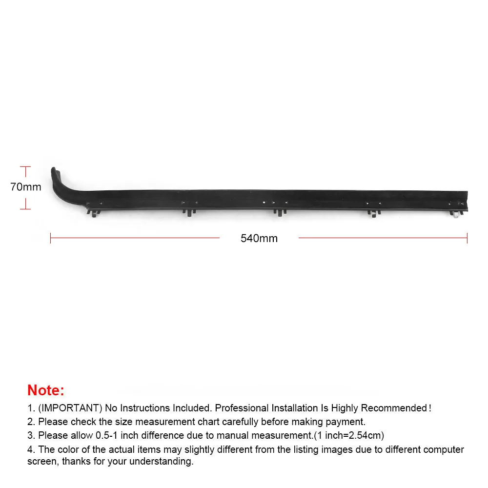 F2TZ1521457A E7TZ1521453A 4PCS Inner & Outer Car Door Window Seal Belt Weatherstrip Kits for 1987-1997 Ford F150 F250 F350 - Image 5