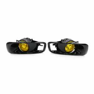 Yellow Fog Light Lamp Halogen Fit 99-00 for HONDA CIVIC 2/3/4 Dr EK EM JDM Kit EX DX LX SI SiR HB HX