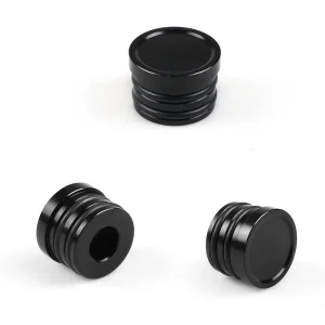 New Rear Block Breather Fittings and Plug Aluminum Black for for B16 B18C Catch Can M28 to 10AN